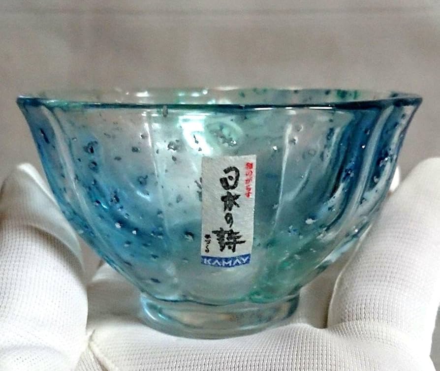 Amazon.co.jp: カメイガラス 日本の詩 びいどろ 金箔 菊花 お